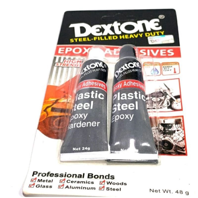 

Lem besi/kayu/plastik/lem serbaguna dextone 48gr