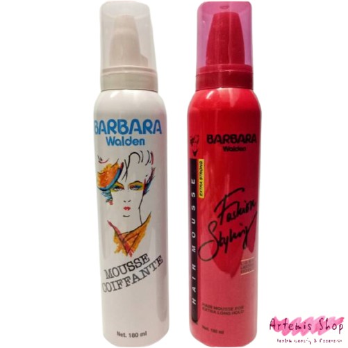 BARBARA WALDEN Hair Mousse Foam rambut 180 50gr Pink Merah extra hold fashion styling