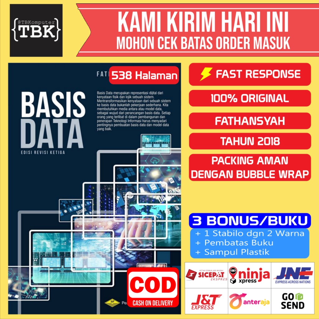 Jual BUKU BASIS DATA REV 3 FATHANSYAH | Shopee Indonesia