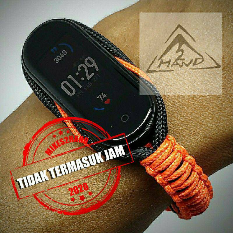 STRAP MIBAND 3 4 5 / AMAZFIT BAND 5 / SMARTBAND FITPRO / M4 / M5 - Slim Infinity Paracord Cobra Swim