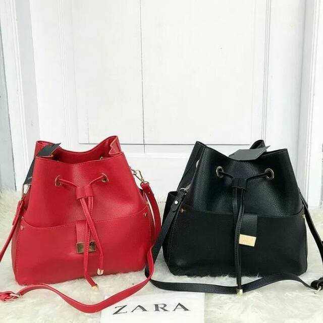 Tas Wanita Zara Pocket Bucket