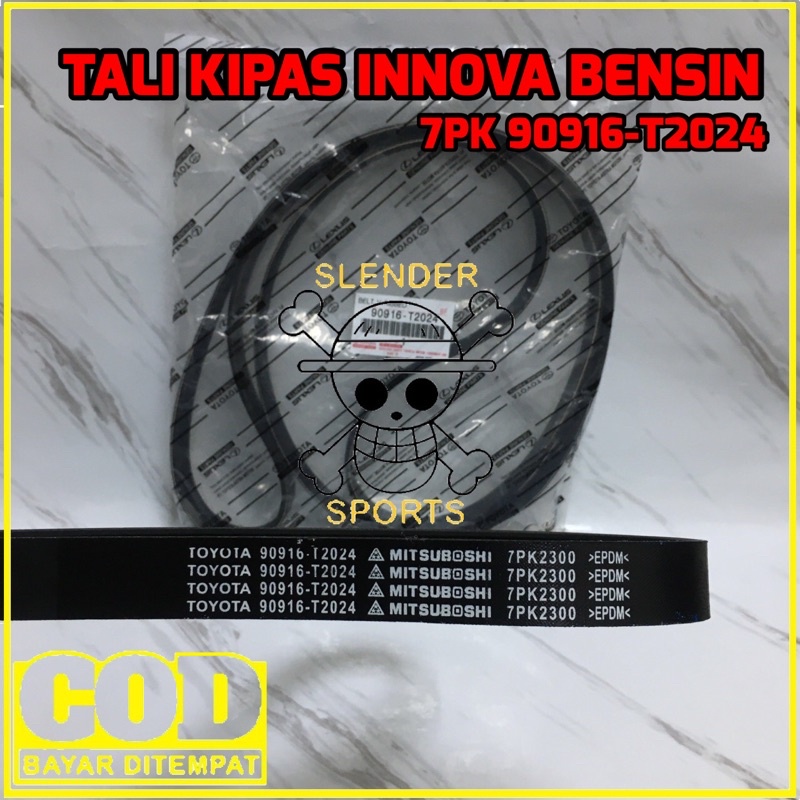 TALI KIPAS INNOVA  - VANBELT V-BELT TOYOTA INNOVA BENSIN - VAN BELT INNOVA BENSIN 90916-T2024