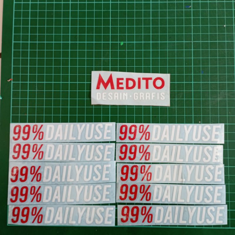 Stiker Cutting 99%DAILYUSE / 99% Daily Use