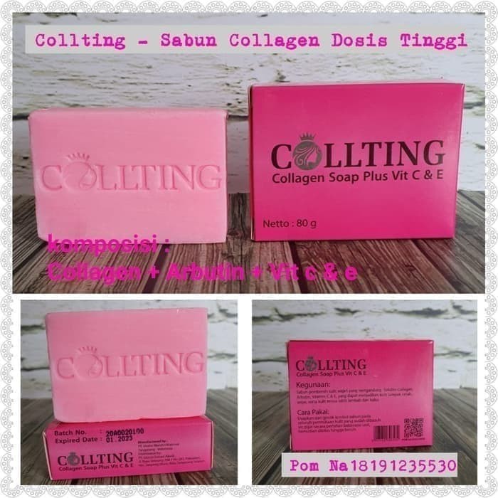 SABUN COLLTING /SABUN COLLAGEN DOSIS TINGGI DOSTING BPOM ORIGINAL