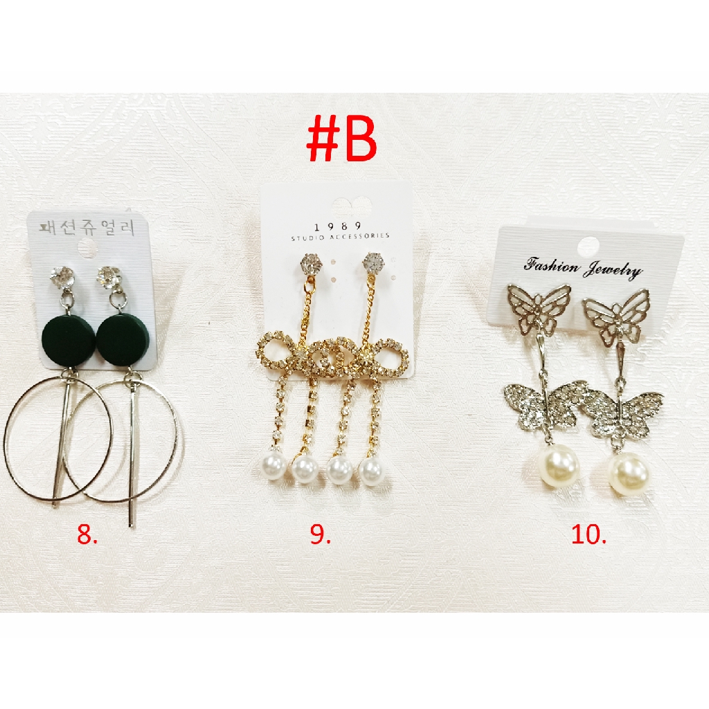 Anting wanita kekinian ala korea import aneka varian 388