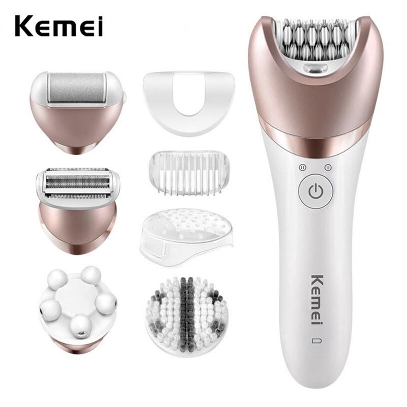 

Kemei Wanita Epilator Hair Removal Pemangkas Depilator Alat Cukur Wanita Alat Cukur Pijat Perawatan
