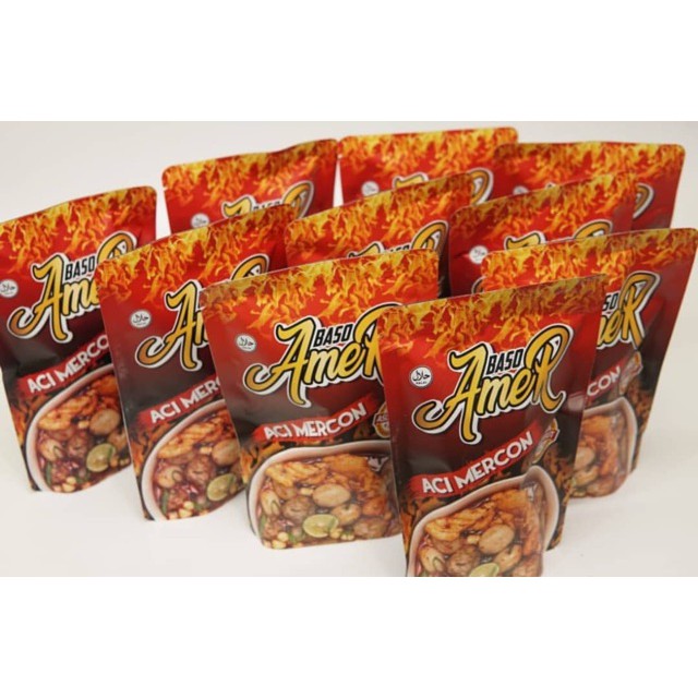 

Makanan siap saji Baso Aci Mercon (AMER) AsliGarut