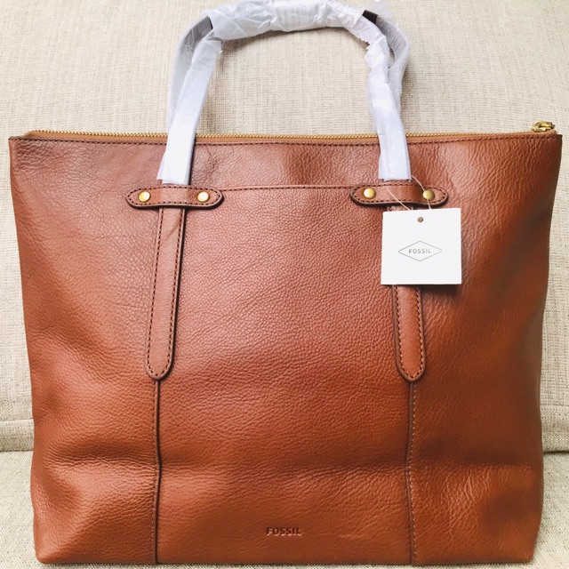 Tas Fossil / Tas Wanita / Tas Fossil Felicity Tote Med Brown