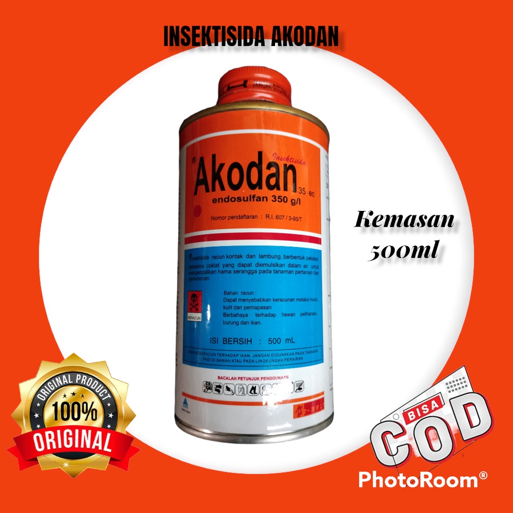 Insektisida Akodan  Endosulfan350 ec Kemasan 500ml Obat Hama  Wereng Ulat dan lain2