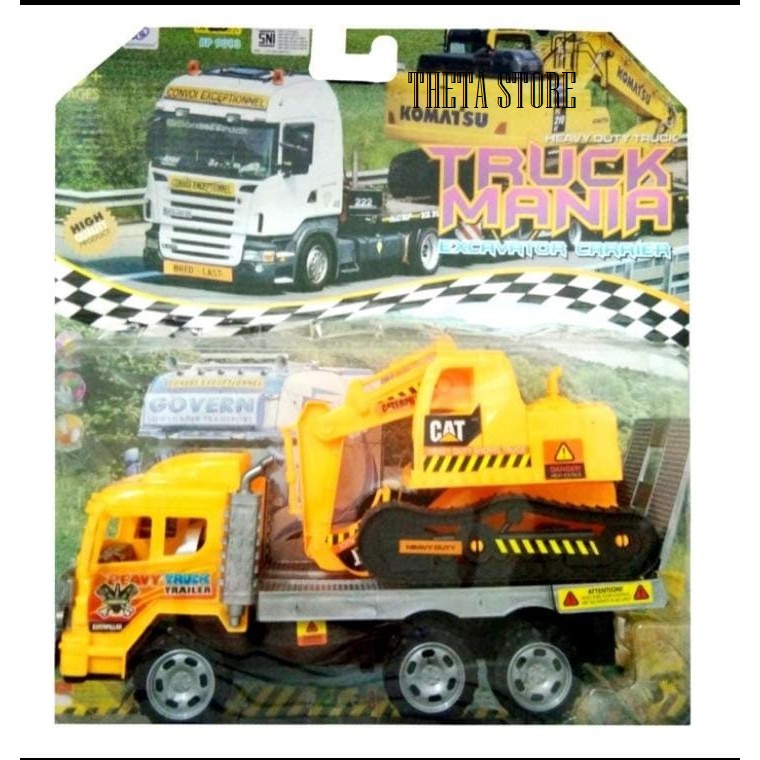 MAINAN BAYI MAINAN ANAK LAKI LAKI TRUCK MANIA EXCAVATOR KOMATSU BP9013 MAINAN MOBIL MOBILAN