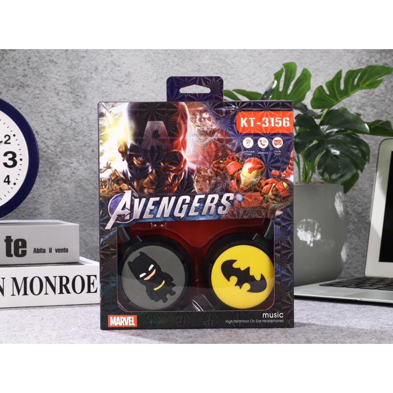 headset karakter avenger FRIENDS  /Headphone motif avengers KT3156 + MIC