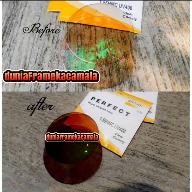 LENSA PHOTOBROWN / BERUBAH WARNA OTOMATIS LENSA TRANSISION PHOTOBROWN COKLAT ANTIRADIASI