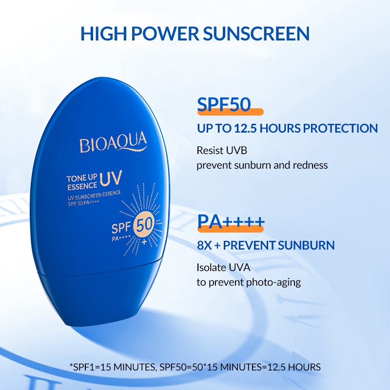 BIOAQUA UV Sunscreen Essence SPF 50 PA++++ 60g sunscreen wajah