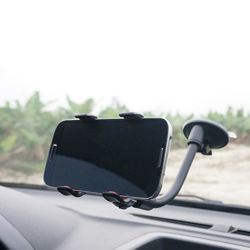 Cre Bracket Dudukan Handphone Universal Rotasi 360 Derajat°Bracket Stand Holder Handphone Multifungsi Adjustable Dengan Suction Cup Untuk Mobil