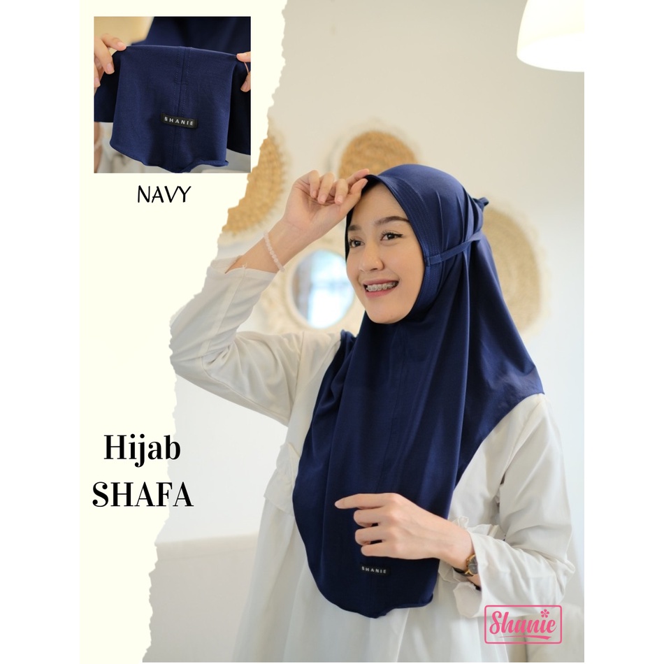 Jilbab Instant Bergo Tali Pink Hijab Premium by Shanie