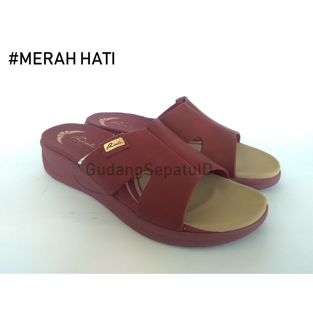  Sandal  Rindi  HE 317 MERAH HATI Sandal  Murah Sandal  Wanita 