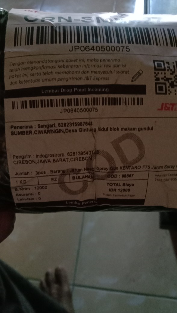 Nozzle Spray Gun Kentaro F75 Nozzle Luar Plus Ring Spray Gun F75 Merk Apapun