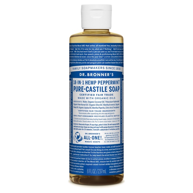 Dr. Bronner’s Pure Castile Liquid Soap Peppermint