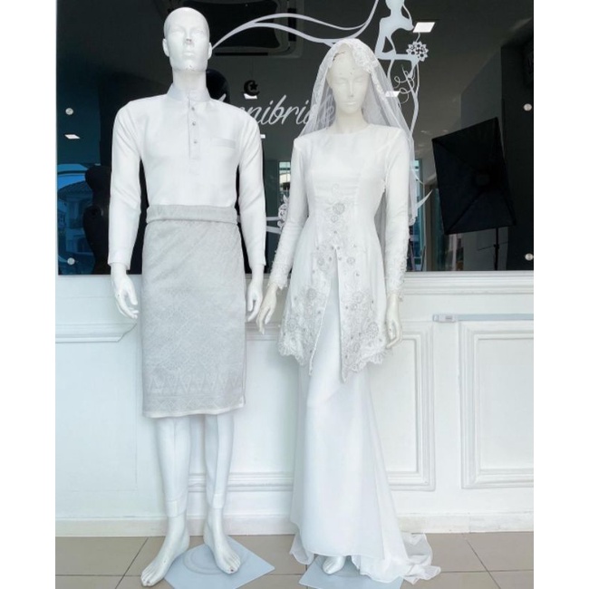 gaun pengantin muslimah Malaysia gaun walimah gaun akad wedding dress muslimah