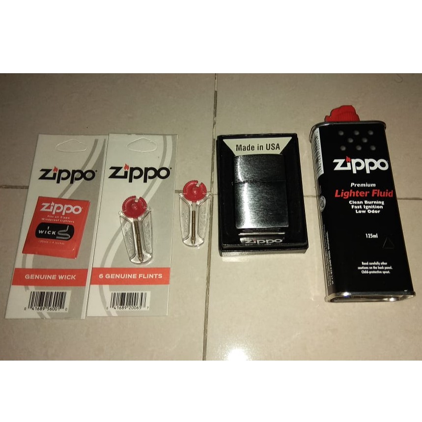 200 Brushed Chrome Zippo Lighter (BEKAS)