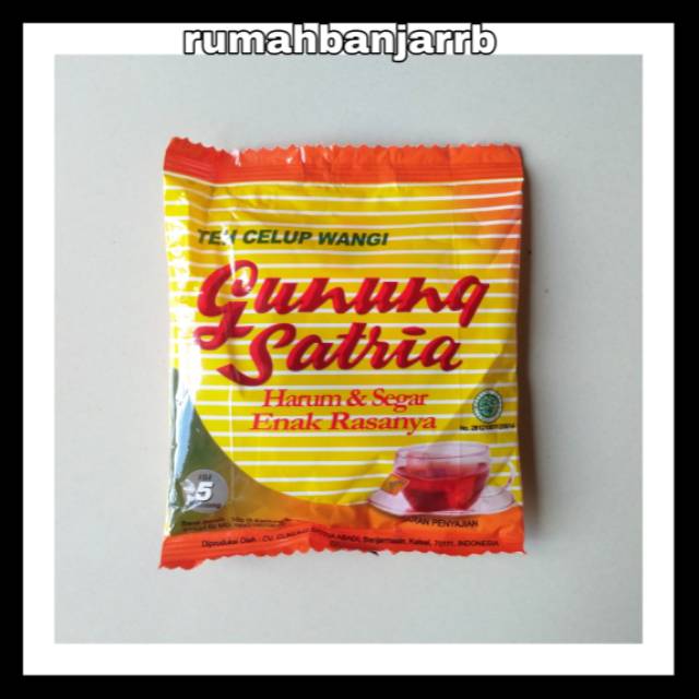 

[BAYAR DI TEMPAT]TEH GUNUNG SATRIA SACHET