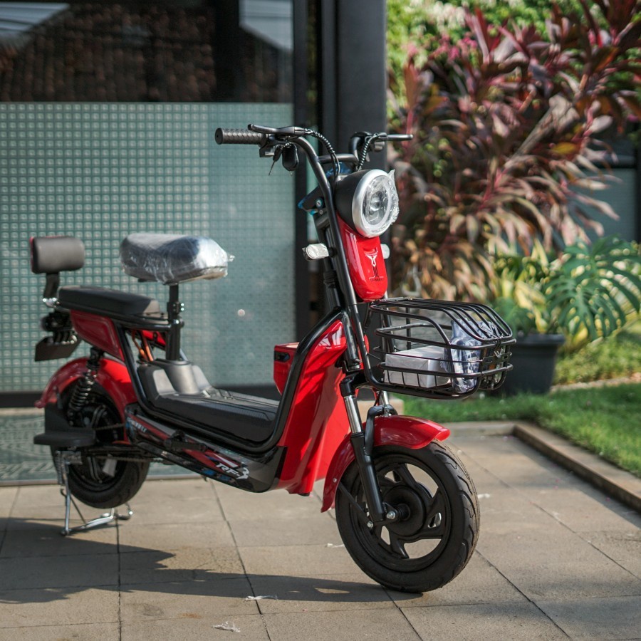 Sepeda Motor Listrik Red Fish 3 Uwinfly Roda Dua By UWINFLY Drum break Sistem SNI-2