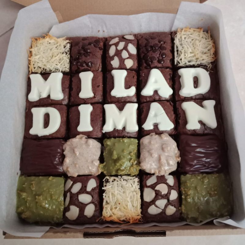 

brownies dadu ultah 20x20