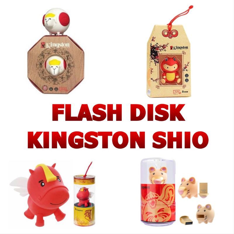 FLASH DISK KINGSTON SHIO KELINCI / KUDA / BABI / SAPI ORIGINAL ( COLLECTOR EDITION )