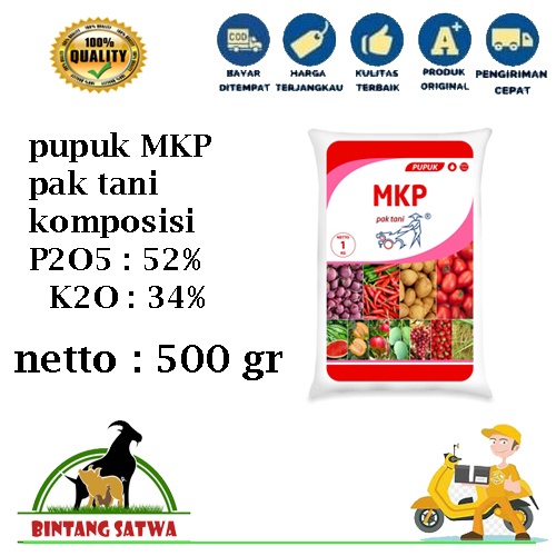 Pupuk MKP Pak Tani Kemasan 500 gr