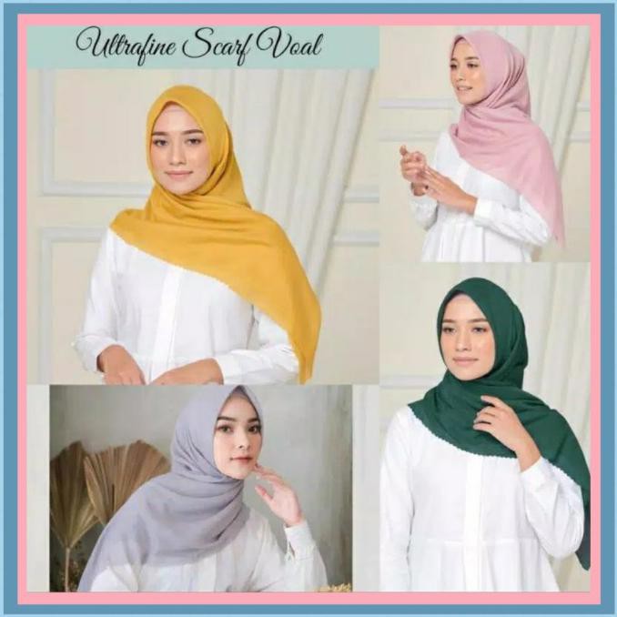 Hijab Voal Ultrafine Laser Cut Polos