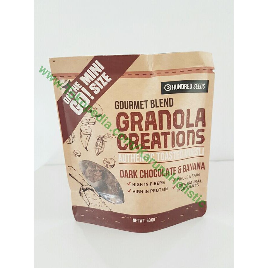 

PROMO ENAK Granola Creations Dark Chocolate & Banana 60gram | Coklat & Pisang Terlaris