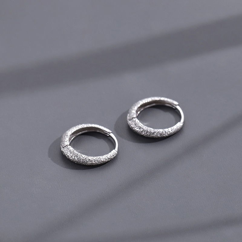 Anting Tusuk Silver Gaya Hip Hop Untuk Wanita