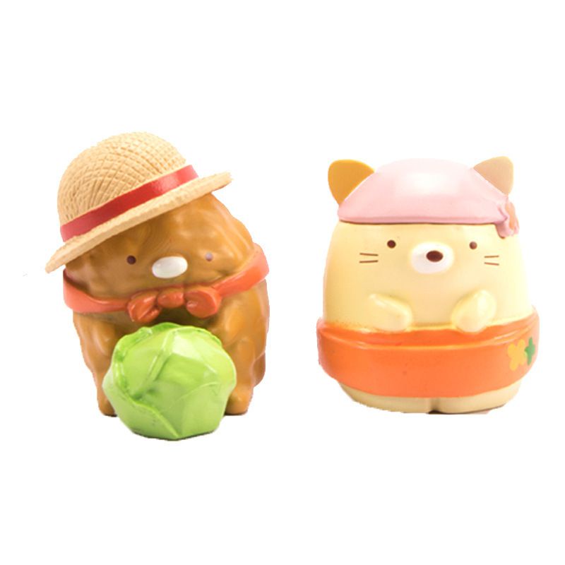 8PCS Kawaii Sumikko Gurashi  PVC Mini Figue Anime Character Statue Cute Desk Ornament Mini Decoration