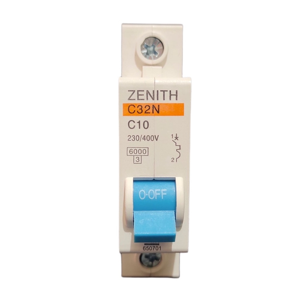 MCB Listrik Zenith 1P 2A 4A 6A 10A 16A 20A 25A 32A 40A