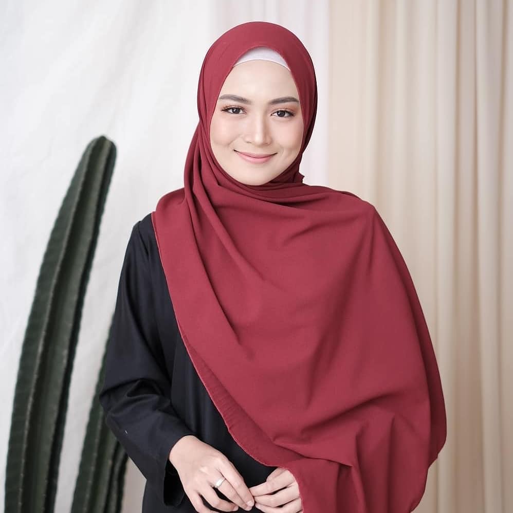 Pashmina Diamond 180x75 II Hijab Pasmina-MAROON