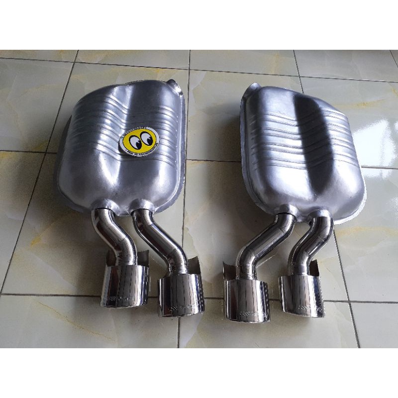 Knalpot Mercedes Benz W204 Muffler muffler belakang Mercedes-Benz