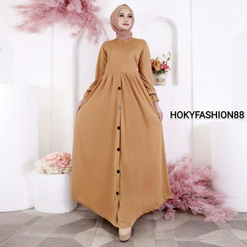 PLAIN DRESS-BAJU GAMIS JERSEY MUSLIM WANITA CANTIK TERBARU