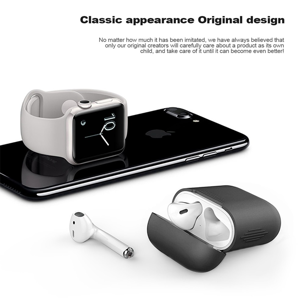 [Ready Stock]soft Case Silikon Kompatibel Untuk Airpods1 2airpods Earphone Ultra Tipis Air Pods Protector