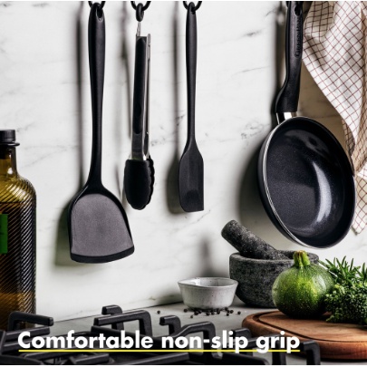 GreenPan Silicone Tong Capitan Black