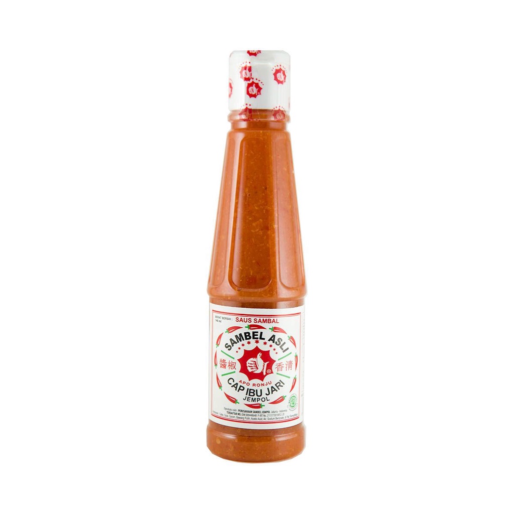 [HALAL] Saus Sambal Asli Cap Jempol Ibu Jari 140ml (K) Saus Cabe Saos Sambel Botol Kecil