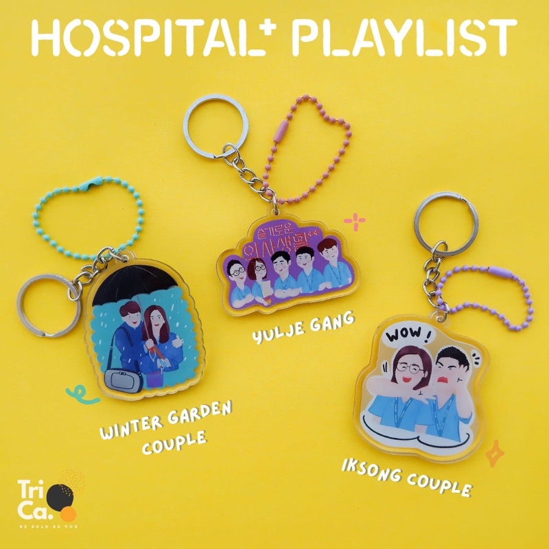 Keychain Hospital Playlist gantungan kunci aksesoris merchandise akrilik