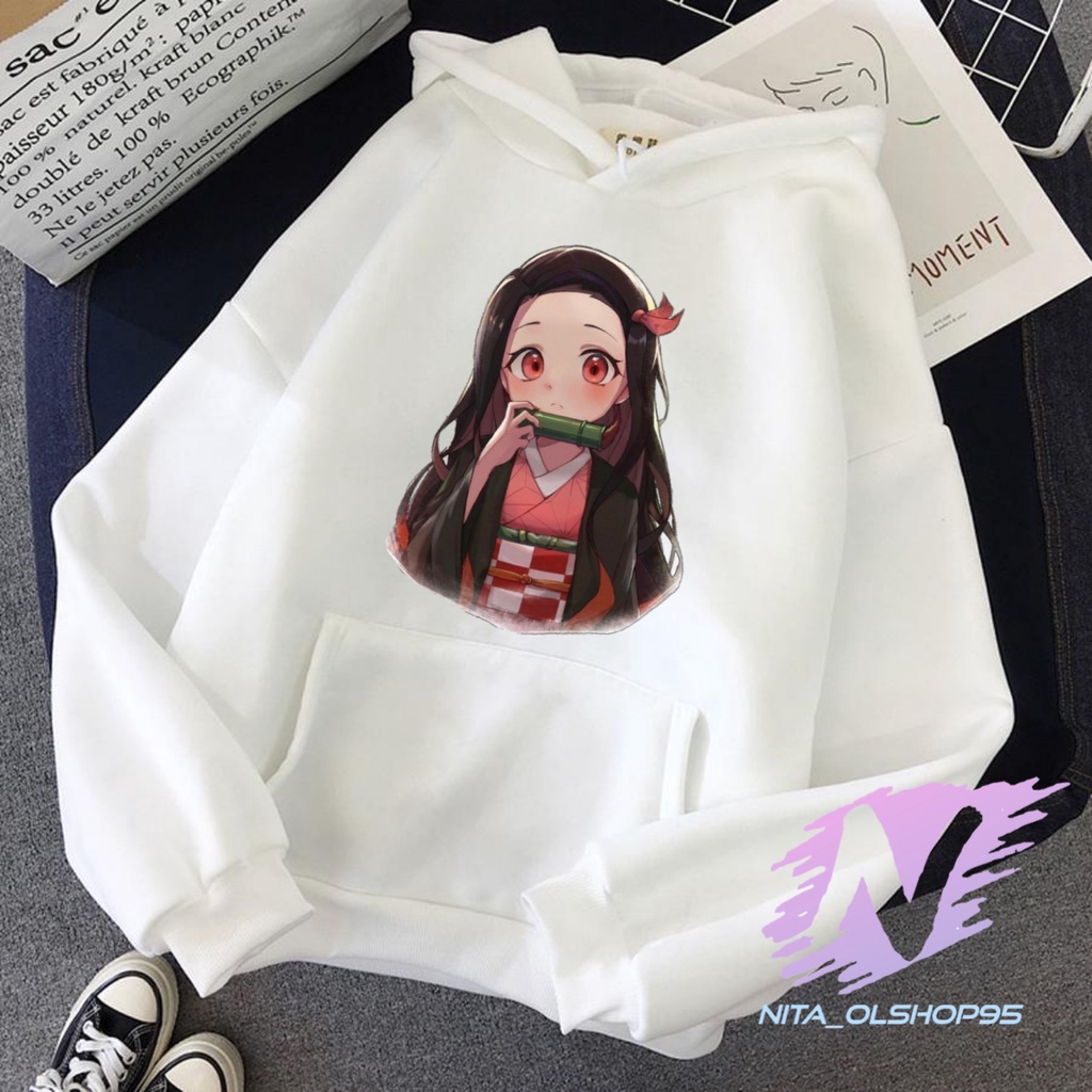 SWEATER NEZUKO HOODIE ANAK ANIME NEZUKO