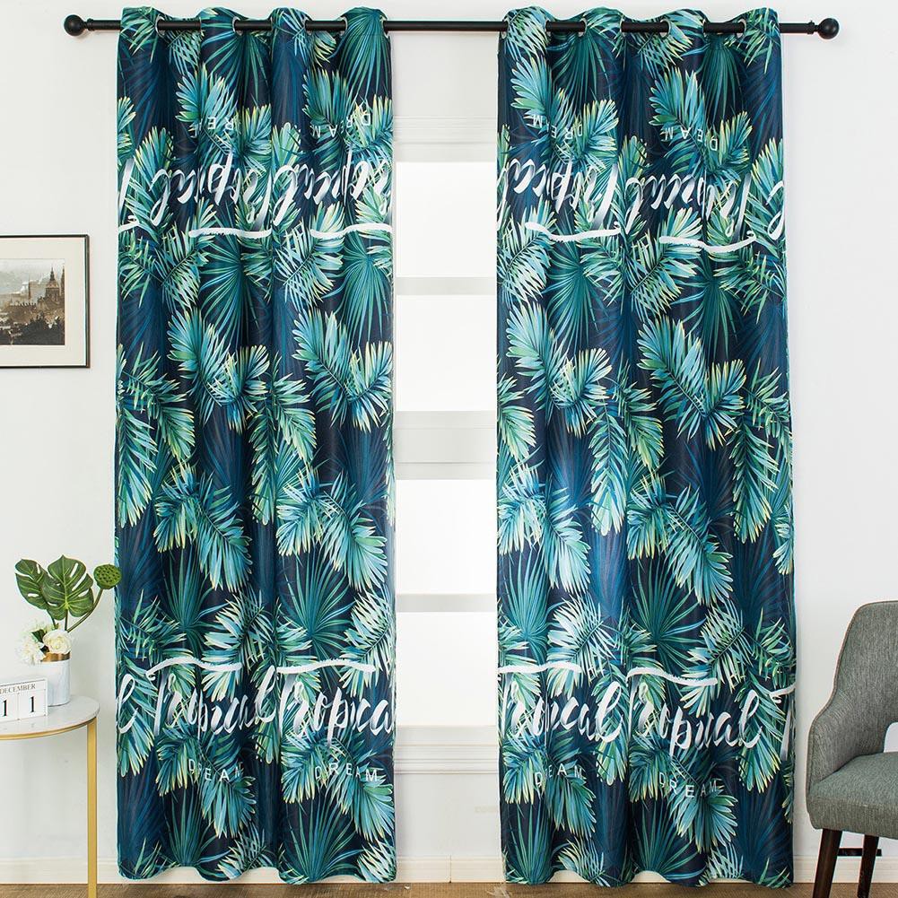 Act Nature Tropic Plants Printed Living Room Blackout Curtains Bedroom Windows Decorative Curtain