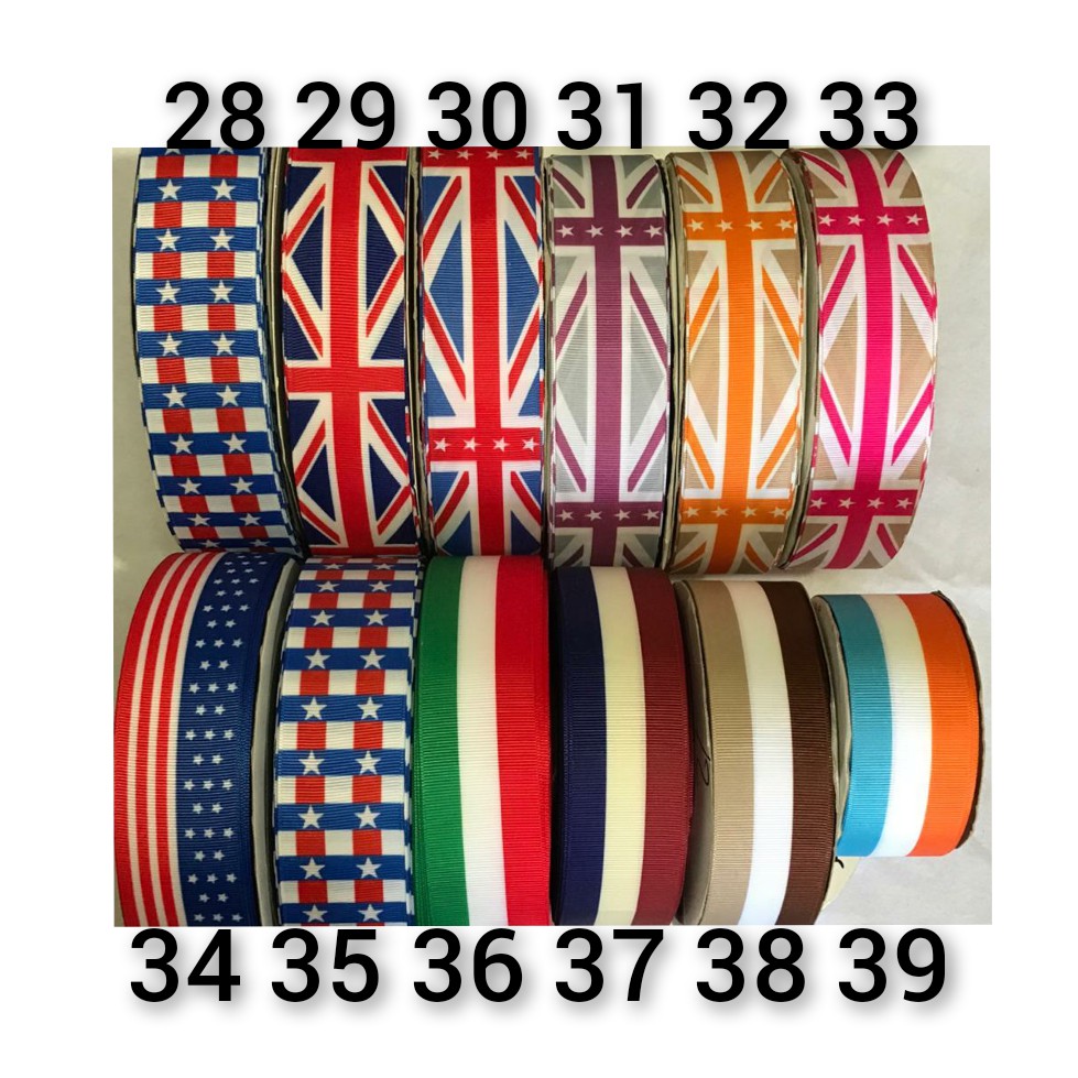 1 Yard  - PITA KADO HAMPERS | PITA JEPIT  BANDO  | PITA SATIN MOTIF 3,8 CM