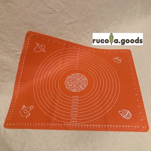 Alas Adonan 50x40 cm Baking Mat Silikon Silicone Pink Biru Hijau Oren Oranye Ungu Alas Adonan Silicone