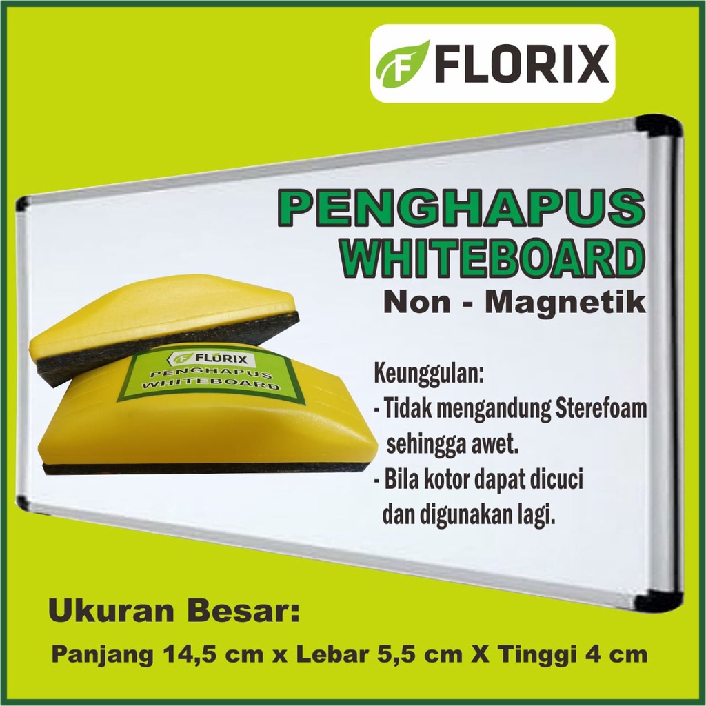 

Penghapus Papan Tulis / Whiteboard Eraser Florix Ukuran Besar
