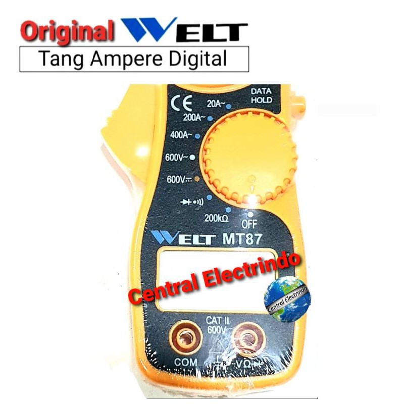 Tang Ampere Clamp Meter Digital Mini MT87 WELT.