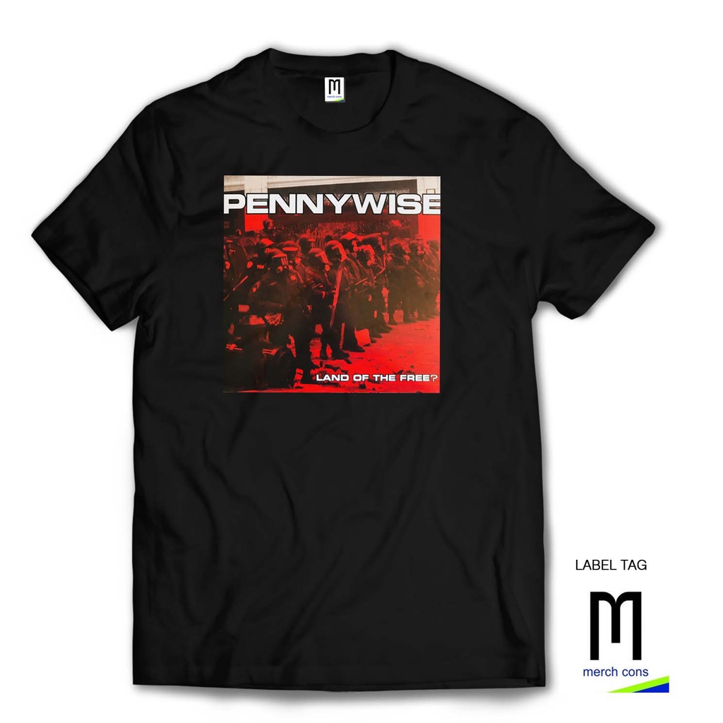 PENNYWISE-Kaos band Hardcore-punk/DTF/ Tag MerchCons-Hitam