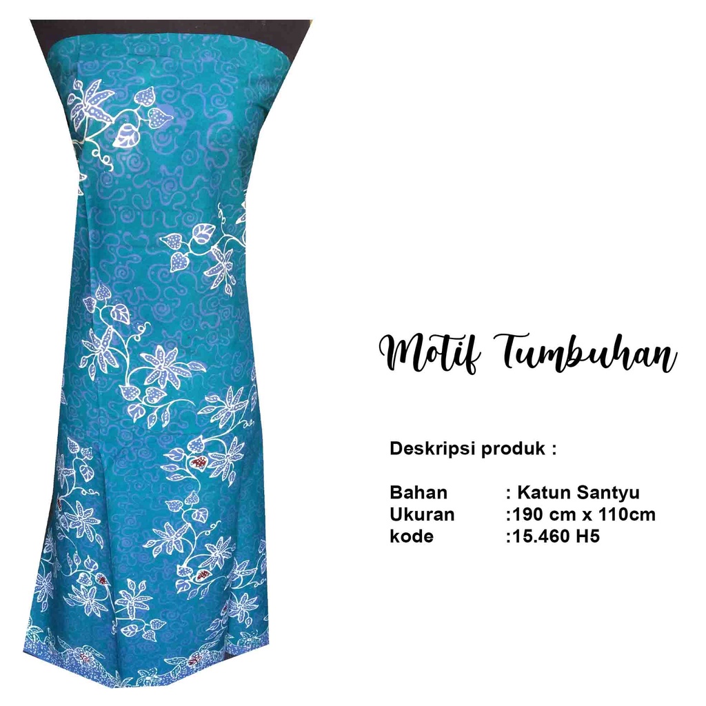 Jual Batik Tulis Madura Tumbuhan / Warna Terbaru / Tosca Cantik ...