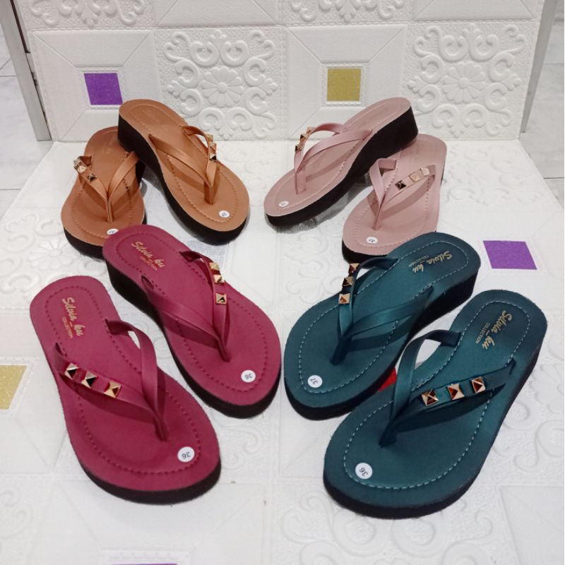 SANDAL WEDGES SANDAL WANITA BEAUTY WEDGES - SANDAL LEBARAN CANTIK NYAMAN DIPAKAI